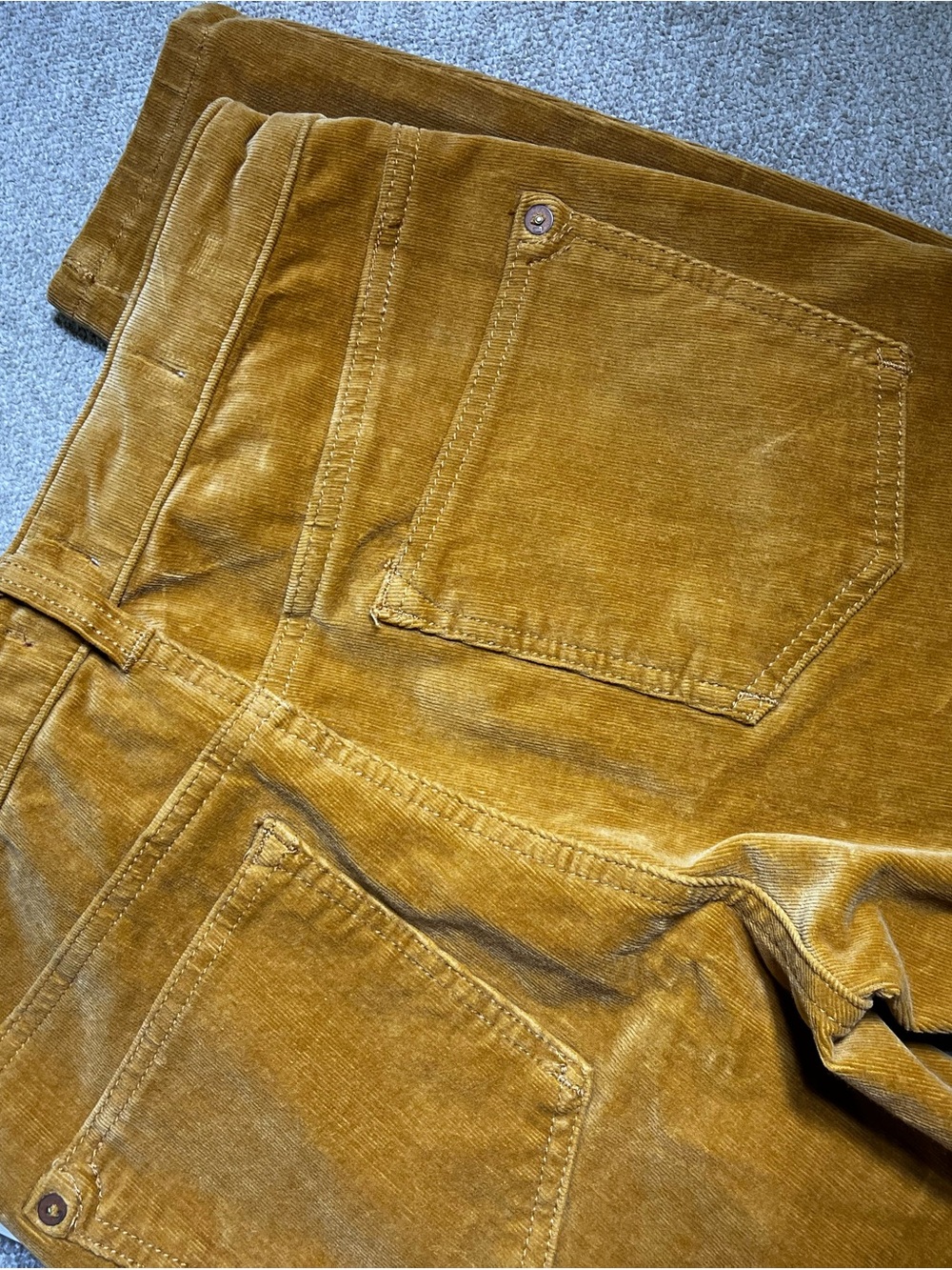 Pilcro Skinny High Rise Corduroy Jeans in Cedar 27 - Picture 9 of 13